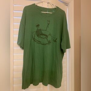 American Eagle Outfitters Skeleton Graphic Tee - Green